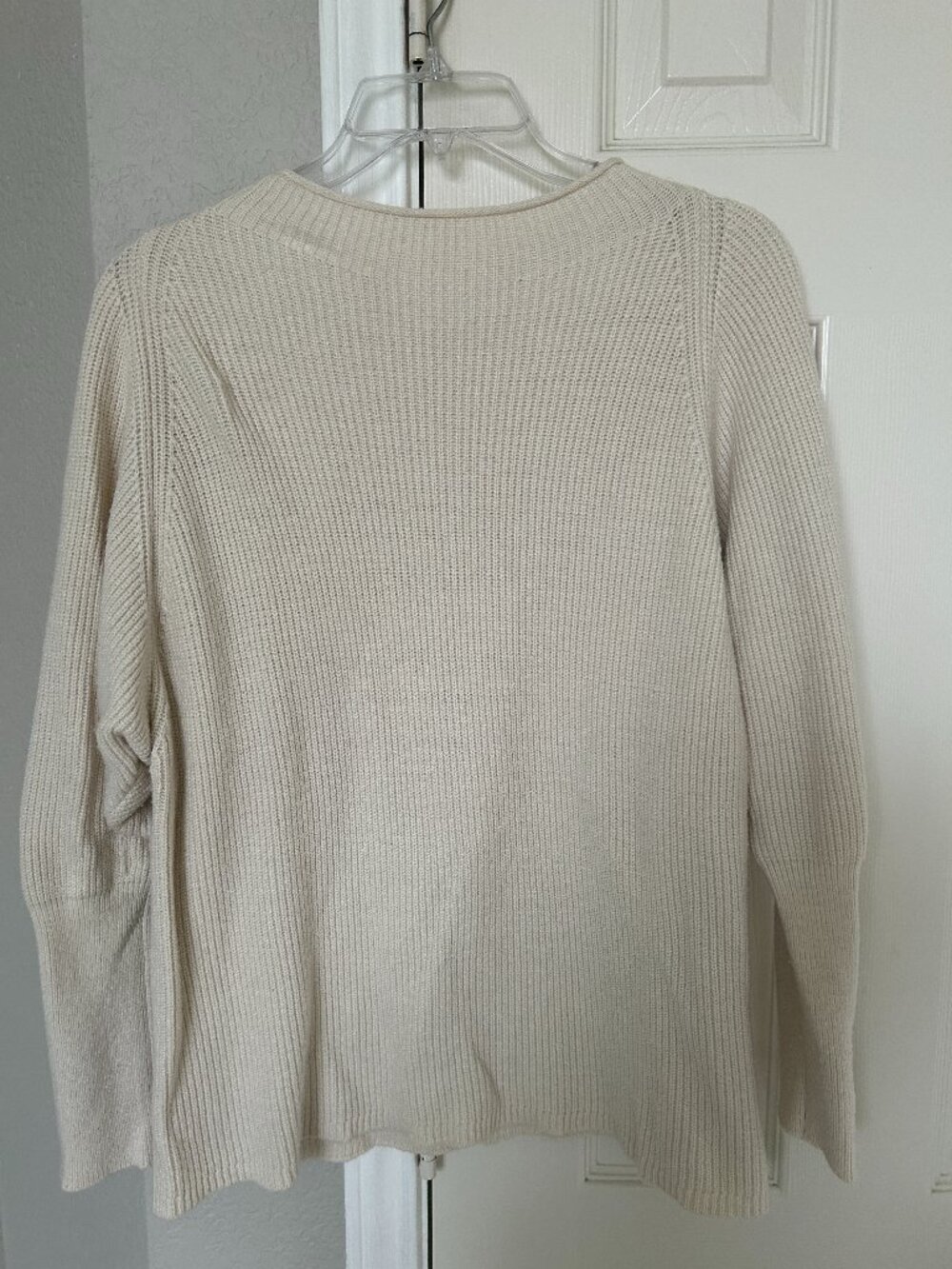 Maurices Ribbed Long Sleeve Pullover Sweater - Cream - XXL